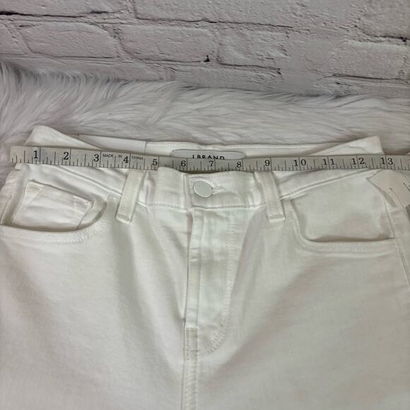 NWT J Brand White Ruby High-Rise Crop Cigarette Pants Size 23 EE0599 - Picture 7 of 9